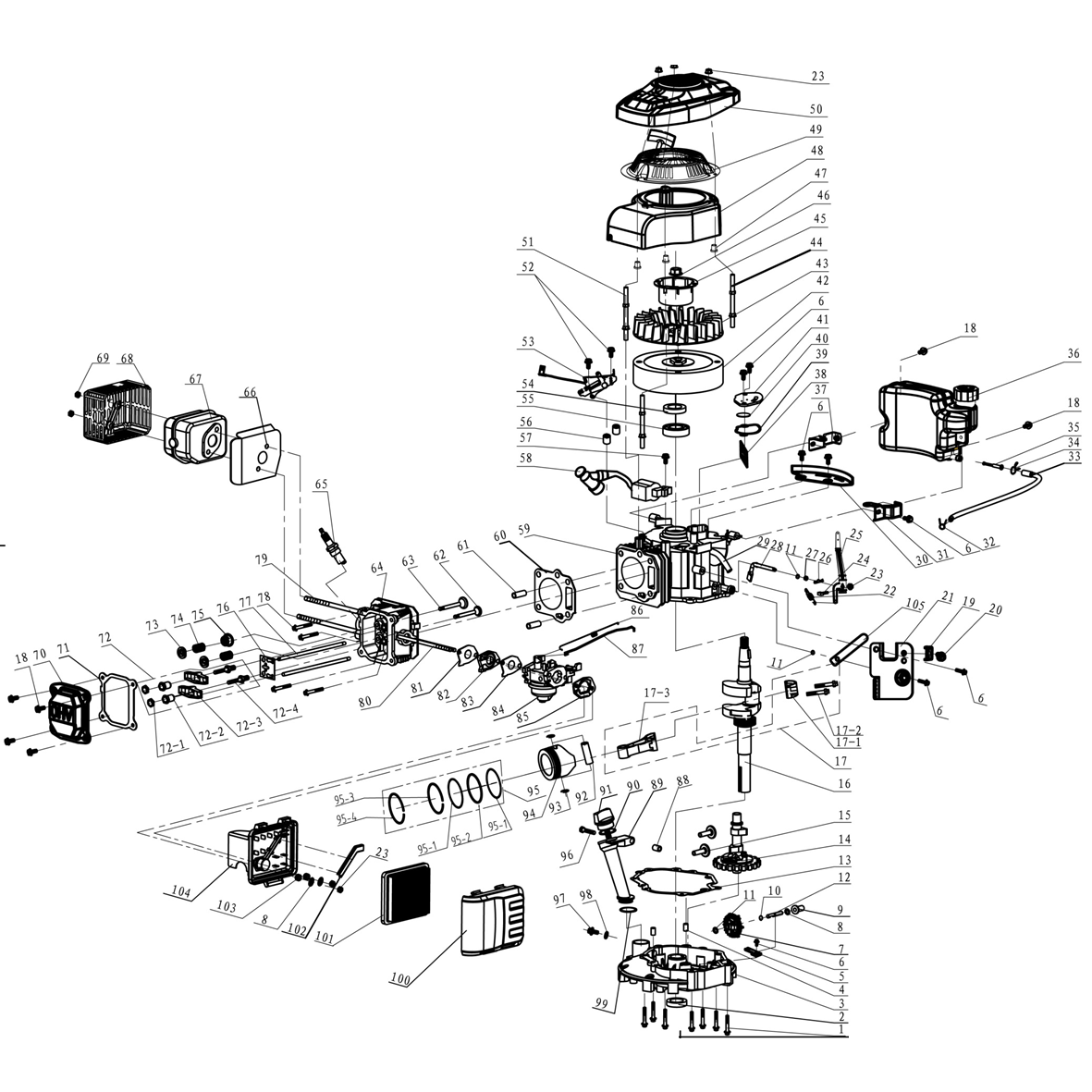 Газонокосилка самоходная бензиновая ГКБ-510СТ