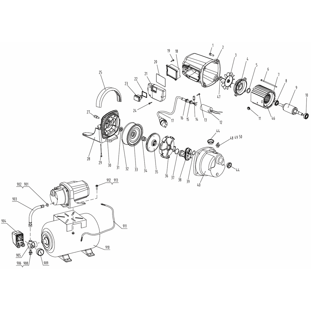 Насосная станция, корпус из чугуна НАС-М3-800-Ч