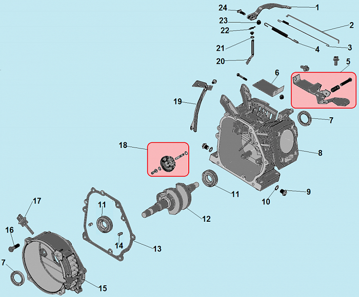 4 ДЕТАЛИ ДВИГАТЕЛЯ - БЛОК - СВЕЧА - ГОЛОВКА - КЛАПАНА - ПРОКЛАДКИ ГЕНЕРАТОР CHAMPION GG3301