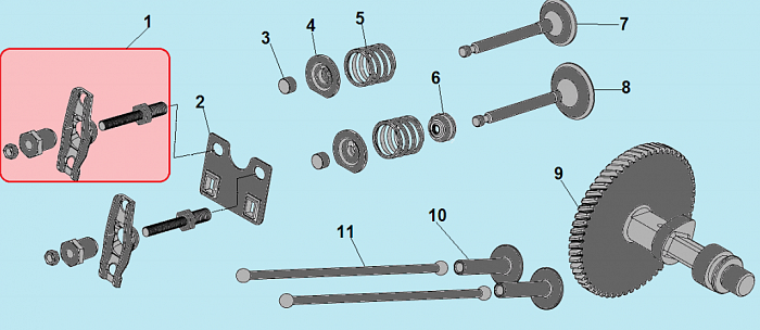 6 ДЕТАЛИ ДВИГАТЕЛЯ - БЛОК - СВЕЧА - ГОЛОВКА - КЛАПАНА - ПРОКЛАДКИ ГЕНЕРАТОР CHAMPION GG3301