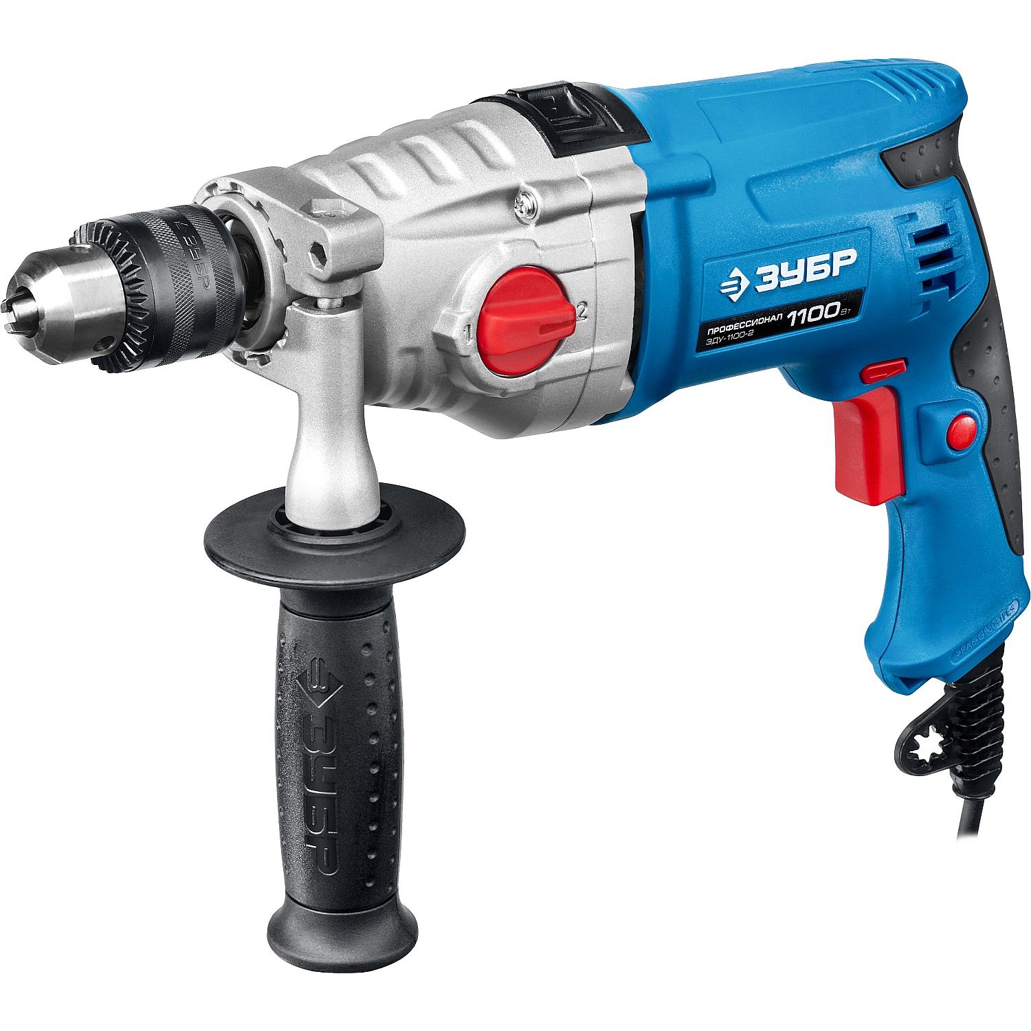 Дрель ударная двухскоростная + кейс ЗДУ-1100-2 ЭРМКМ2