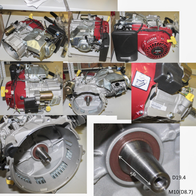 Двигатель 190FD в сборе  T121000203-0019021  БЭС8000ЕАМ