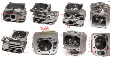 Головка цилиндра 371001 К6500DE