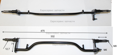 Ось передняя 30040050130 ЕКА 36БЛ430(Е1601.001.00)