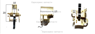 Щеткодержатель. LD212-050. ДУ900 2РЭ/РЭК