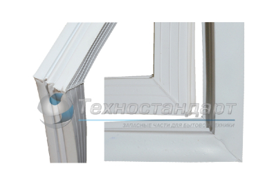 Уплотнитель двери холодильника Бирюса-14 560х760 мм, под планку